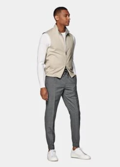 Light Brown Reversible Vest -Suit Supply BW802 104