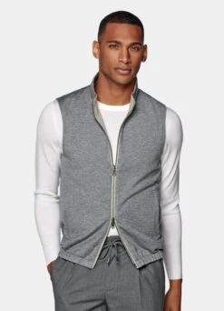 Light Brown Reversible Vest -Suit Supply BW802 105