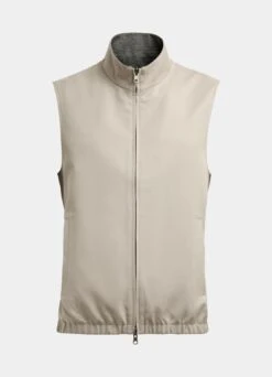 Light Brown Reversible Vest -Suit Supply BW802 25