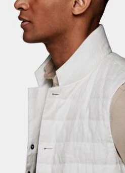 White Down Vest -Suit Supply BW803 103