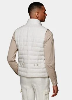 White Down Vest -Suit Supply BW803 106