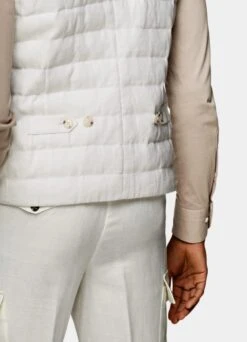 White Down Vest -Suit Supply BW803 107