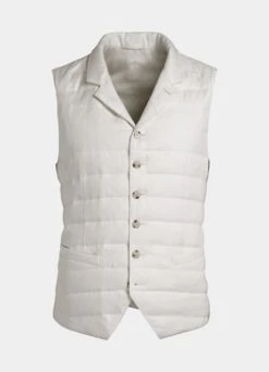 White Down Vest -Suit Supply BW803 25
