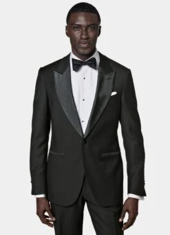 Black Tailored Fit Lazio Tuxedo 17 Black Tailored Fit Lazio Tuxedo -Suit Supply C1199 S 102