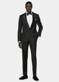 Black Lazio Dinner Jacket 12 Black Lazio Dinner Jacket -Suit Supply C1199 104