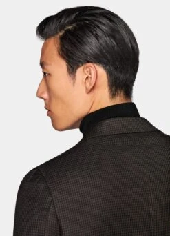 Mid Brown Houndstooth Havana Blazer 15 Mid Brown Houndstooth Havana Blazer -Suit Supply C1703 106