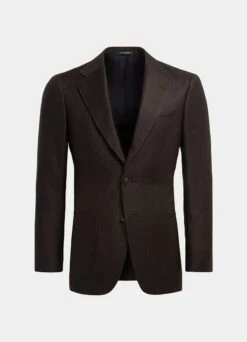 Mid Brown Houndstooth Havana Blazer 17 Mid Brown Houndstooth Havana Blazer -Suit Supply C1703 25