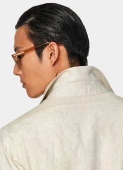 Sand Belted Safari Jacket -Suit Supply C2006 106