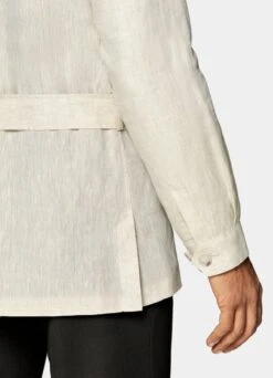 Sand Belted Safari Jacket -Suit Supply C2006 107