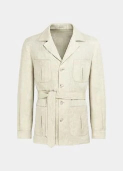 Sand Belted Safari Jacket -Suit Supply C2006 25