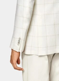 Off-White Checked Havana Blazer -Suit Supply C2030 103