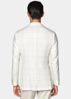 Off-White Checked Havana Blazer -Suit Supply C2030 105