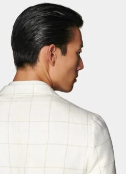 Off-White Checked Havana Blazer -Suit Supply C2030 106