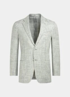 Light Grey Checked Havana Blazer 17 Light Grey Checked Havana Blazer -Suit Supply C2032 25