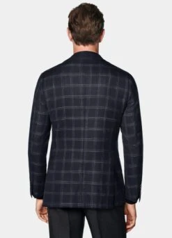 Navy Checked Havana Blazer 14 Navy Checked Havana Blazer -Suit Supply C2035 105