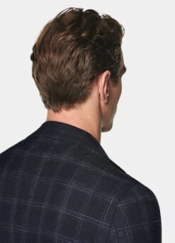 Navy Checked Havana Blazer 15 Navy Checked Havana Blazer -Suit Supply C2035 106