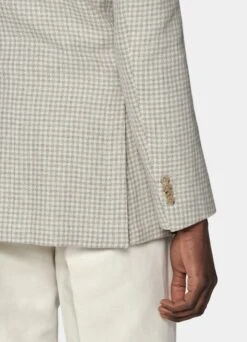 Light Brown Houndstooth Havana Blazer 12 Light Brown Houndstooth Havana Blazer -Suit Supply C2040 123