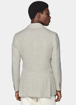 Light Brown Houndstooth Havana Blazer 14 Light Brown Houndstooth Havana Blazer -Suit Supply C2040 125
