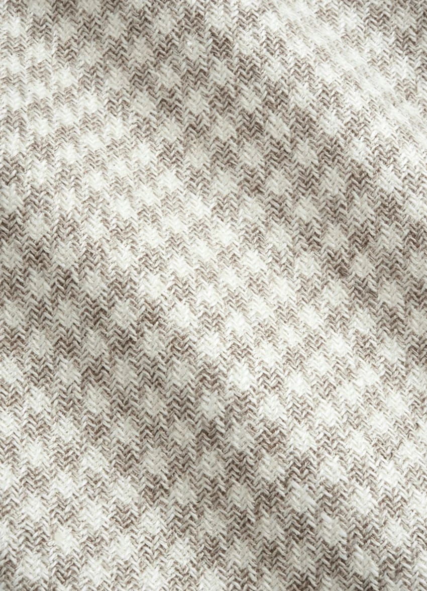 Light Brown Houndstooth Havana Blazer 8 Light Brown Houndstooth Havana Blazer - Image 8