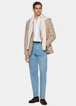 Mid Brown Checked Havana Blazer 13 Mid Brown Checked Havana Blazer -Suit Supply C230219 104