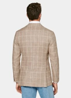 Mid Brown Checked Havana Blazer 14 Mid Brown Checked Havana Blazer -Suit Supply C230219 105
