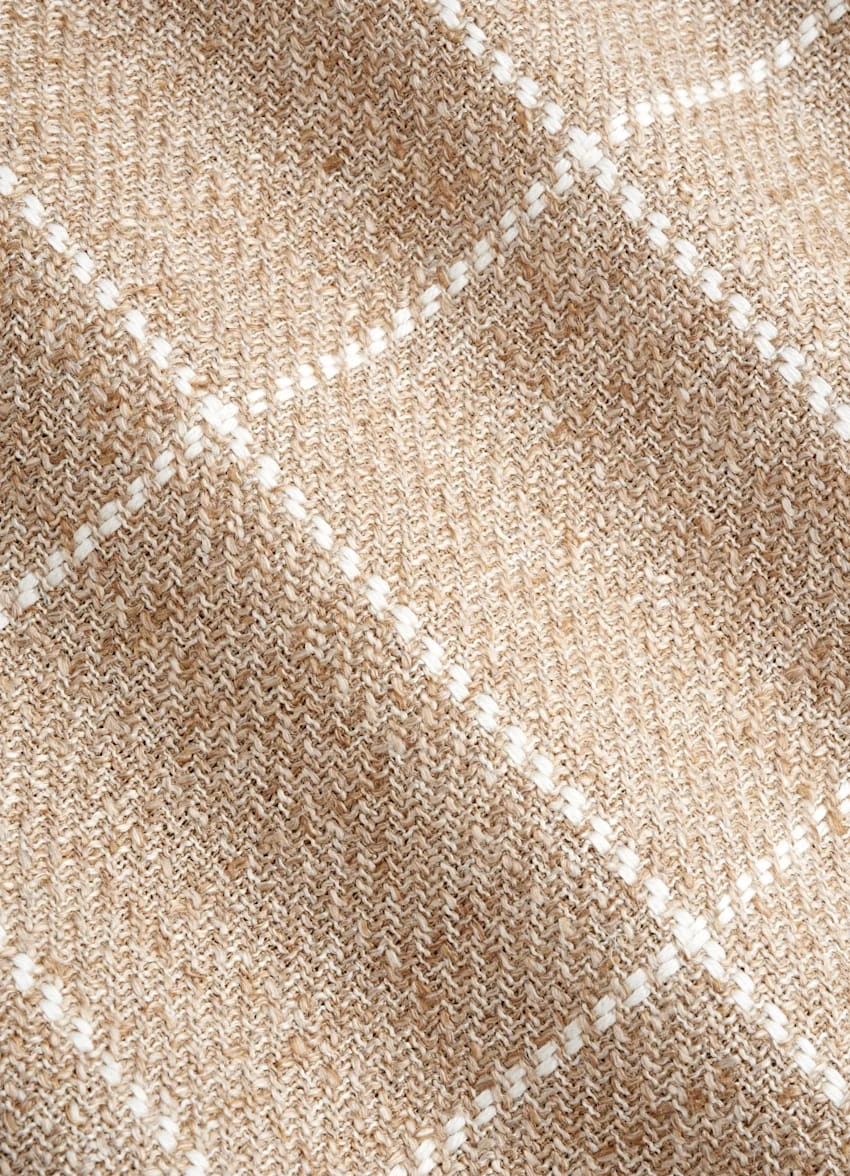 Mid Brown Checked Havana Blazer 8 Mid Brown Checked Havana Blazer - Image 8