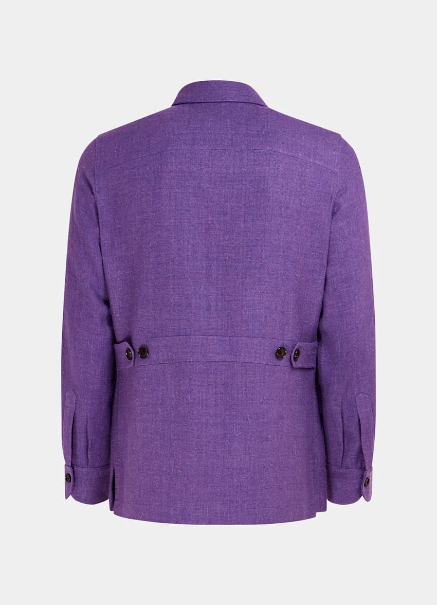 Purple William Shirt-Jacket 8 Purple William Shirt-Jacket - Image 8