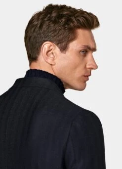 Navy Herringbone Havana Blazer 15 Navy Herringbone Havana Blazer -Suit Supply C23026 106