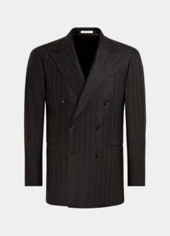 Dark Brown Herringbone Havana Blazer 15 Dark Brown Herringbone Havana Blazer -Suit Supply C23029 25