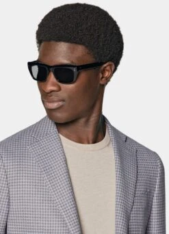 Purple Houndstooth Havana Blazer