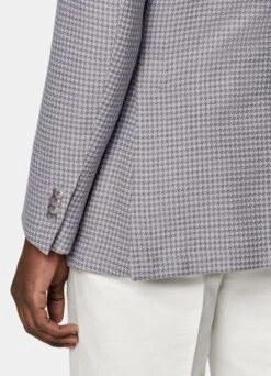 Purple Houndstooth Havana Blazer -Suit Supply C3046 103