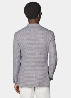 Purple Houndstooth Havana Blazer -Suit Supply C3046 105