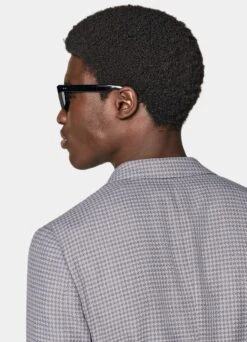 Purple Houndstooth Havana Blazer -Suit Supply C3046 106