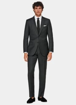 Dark Grey Lazio Suit 16 Dark Grey Lazio Suit -Suit Supply C3505 S 104