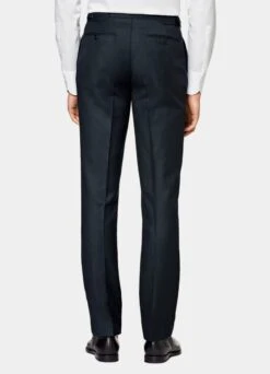 Navy Bird's Eye Havana Suit 21 Navy Bird's Eye Havana Suit -Suit Supply C6505 S 108