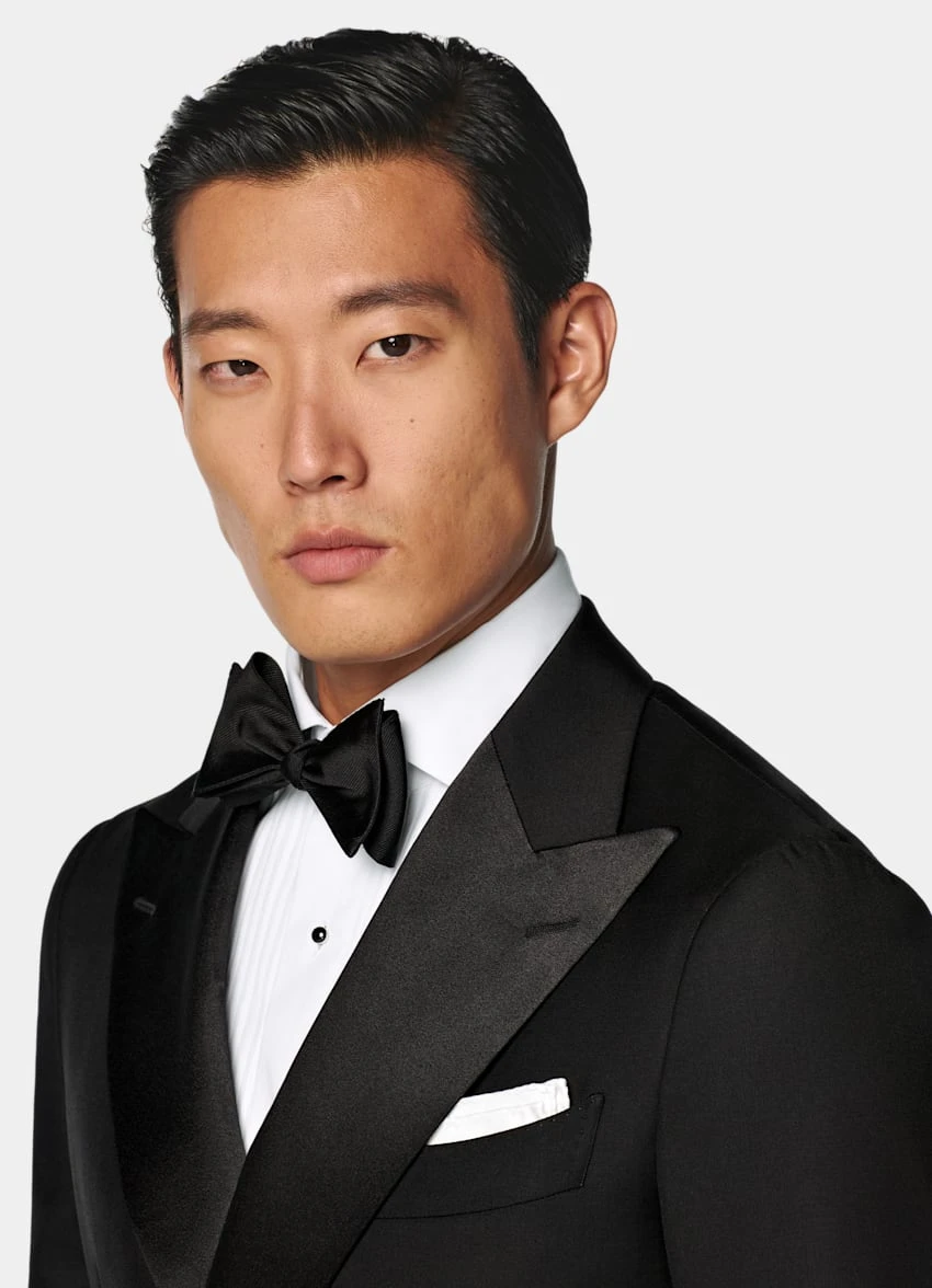 Black Tailored Fit Havana Dinner Jacket 2 Black Tailored Fit Havana Dinner Jacket - Image 2