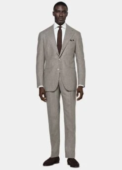 Taupe Roma Suit 17 Taupe Roma Suit -Suit Supply C6701 S 124