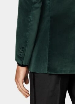 Dark Green Tailored Fit Havana Dinner Jacket -Suit Supply C6991 103