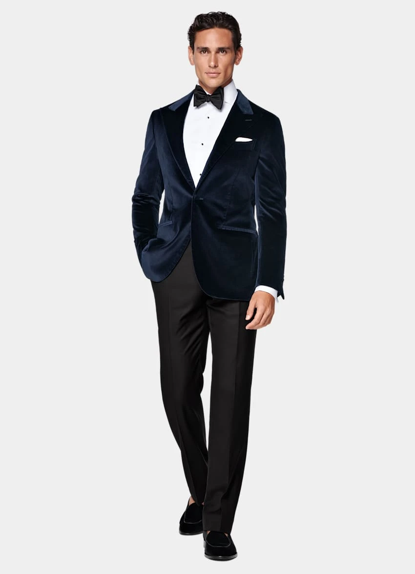 Navy Tailored Fit Havana Dinner Jacket 6 Navy Tailored Fit Havana Dinner Jacket - Image 6