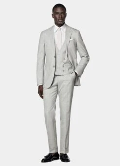 Light Grey Three-Piece Havana Suit -Suit Supply C7040 S2 104