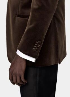 Dark Brown Tailored Fit Havana Dinner Jacket 14 Dark Brown Tailored Fit Havana Dinner Jacket -Suit Supply C7193 103
