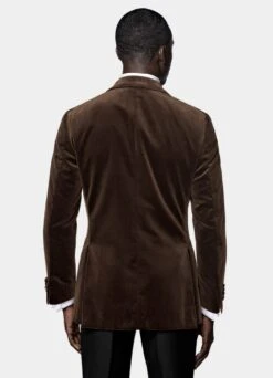 Dark Brown Tailored Fit Havana Dinner Jacket 16 Dark Brown Tailored Fit Havana Dinner Jacket -Suit Supply C7193 105