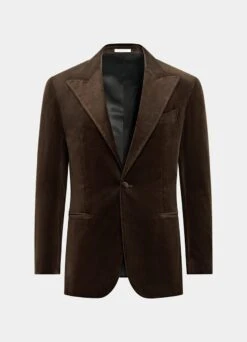 Dark Brown Tailored Fit Havana Dinner Jacket 19 Dark Brown Tailored Fit Havana Dinner Jacket -Suit Supply C7193 25