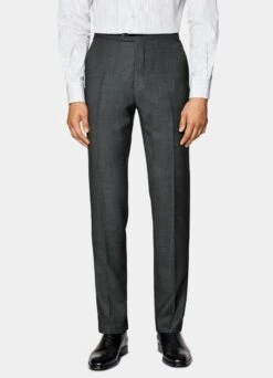 Dark Grey Bird's Eye Havana Suit 19 Dark Grey Bird's Eye Havana Suit -Suit Supply C8444 S 106