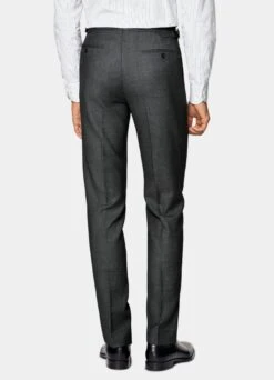 Dark Grey Bird's Eye Havana Suit 21 Dark Grey Bird's Eye Havana Suit -Suit Supply C8444 S 108