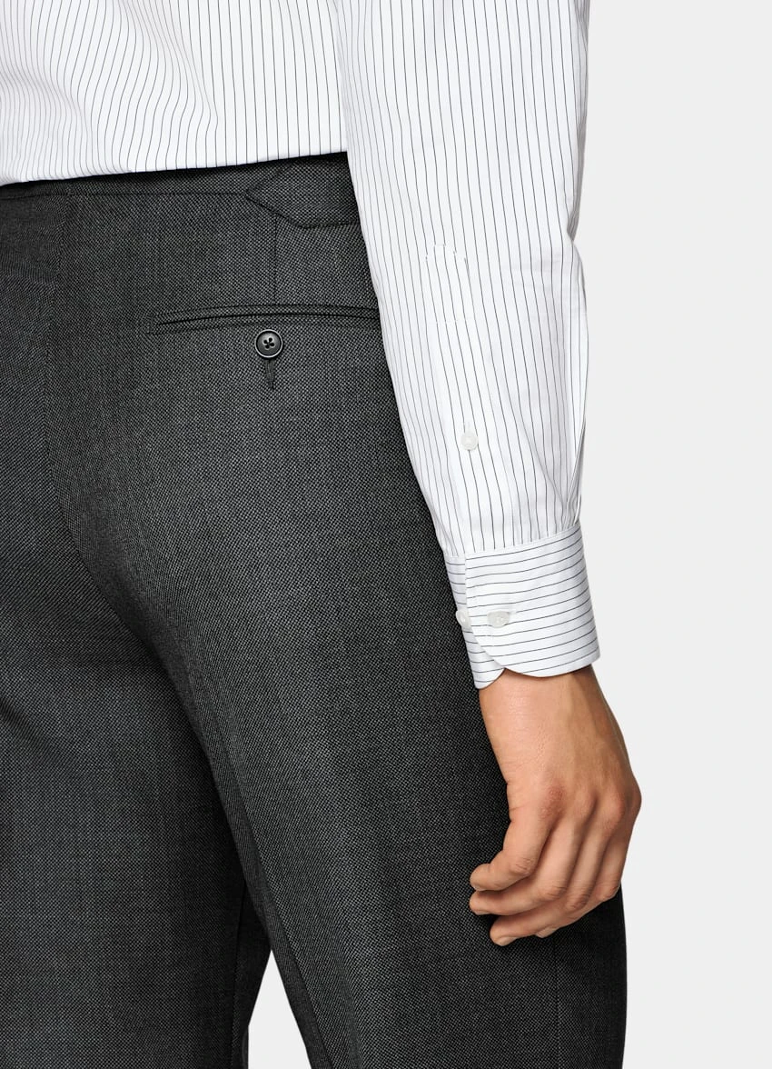 Dark Grey Bird's Eye Havana Suit 10 Dark Grey Bird's Eye Havana Suit - Image 10