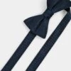 Navy Pre-tied Bow Tie