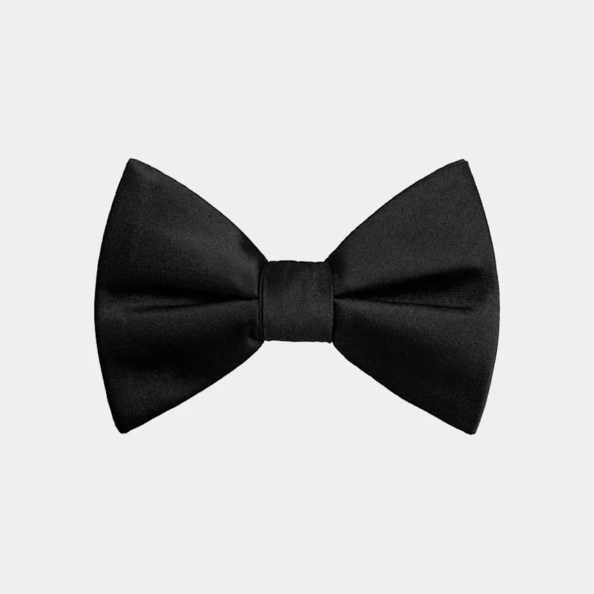 Black Pre-tied Bow Tie 1 Black Pre-tied Bow Tie