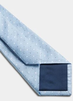 Light Blue Dotted Tie