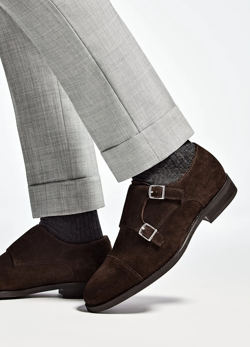 Dark Brown Double Monk Strap 2 Dark Brown Double Monk Strap - Image 2